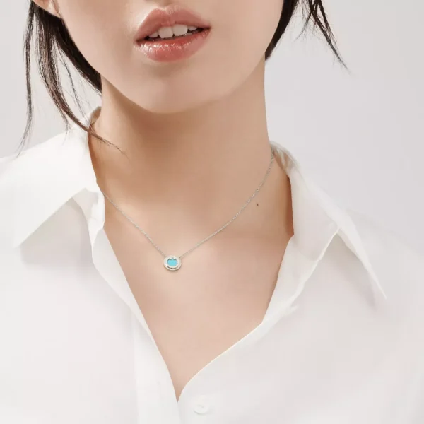 Dây chuyền Tiffany T Diamond White Gold