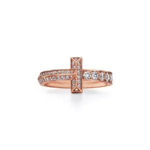 Nhẫn Tiffany T Diamonds 18k Rose Gold