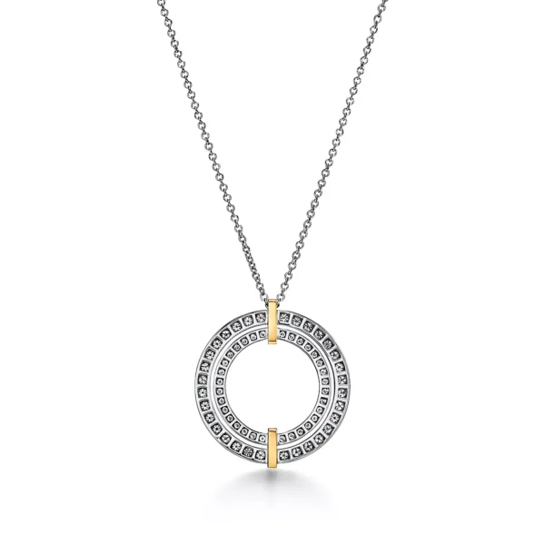 Vòng cổ Tiffany Edge Circle Diamond