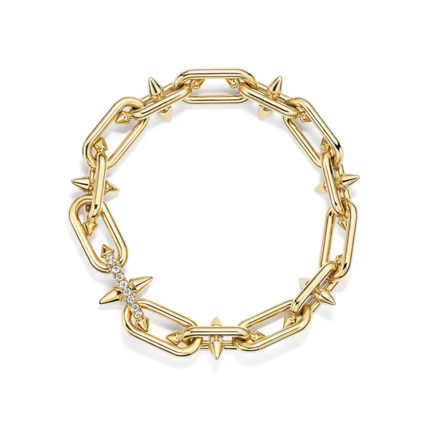 Vòng tay Tiffany Titan Diamonds Yellow Gold Clasp